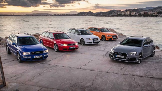 Generaciones del Audi RS