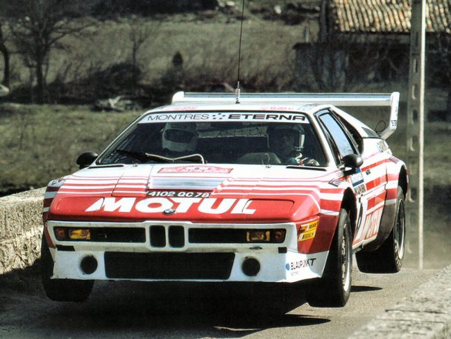 BMW utilizó el M1 para el Grupo B en Rally