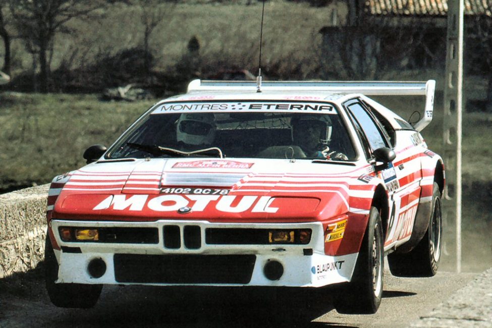 BMW utilizó el M1 para el Grupo B en Rally