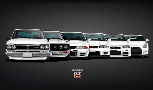 Generaciones del Nissan GTR