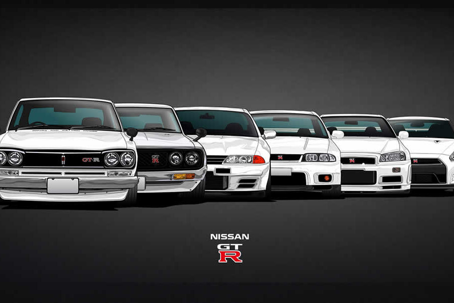Generaciones del Nissan GTR